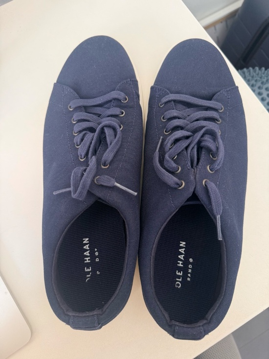 Cole Haan Man Navy Sneakers Size 10M - Picture 3 of 3